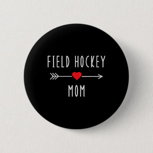 Chapa Redonda De 5 Cm Mamá de Hockey sobre Césped Divertido Regalo para