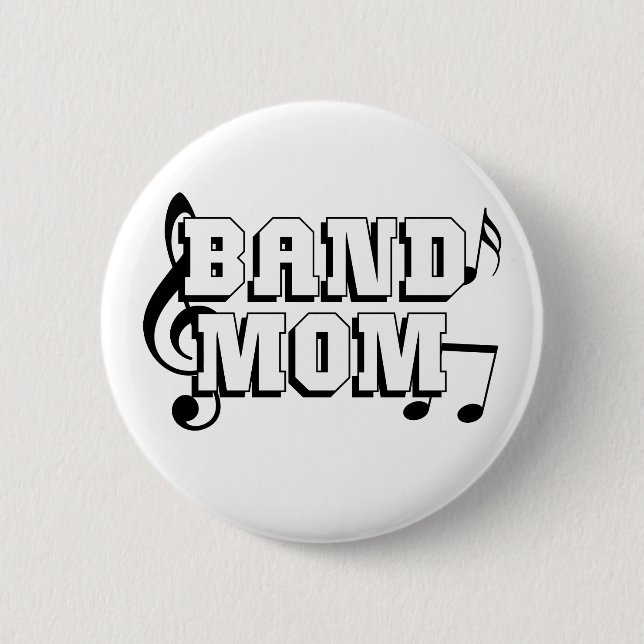 Chapa Redonda De 5 Cm Mamá de la banda (Anverso)