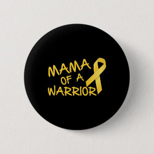 Chapa Redonda De 5 Cm Mamá De Un Guerrero Concienciación Sobre El Cáncer