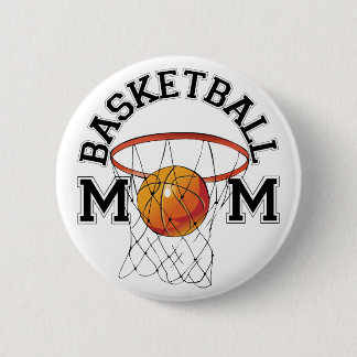 Chapa Redonda De 5 Cm Mamá del baloncesto