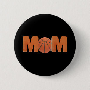 Chapa Redonda De 5 Cm Mamá del baloncesto