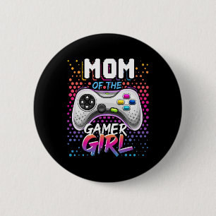 Chapa Redonda De 5 Cm Mamá Del Juego De Videojuegos Chica De Gamer Cumpl