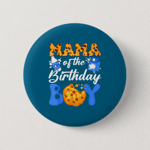 Chapa Redonda De 5 Cm Mamá del niño de cumpleaños leche y galletas 1er c