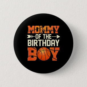 Chapa Redonda De 5 Cm Mamá Del Niño De Cumpleaños Madre Madre De Bsketby