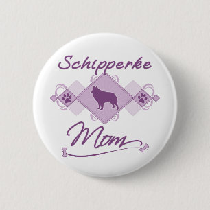 Chapa Redonda De 5 Cm Mamá del Schipperke