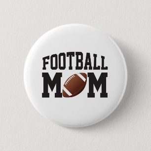Chapa Redonda De 5 Cm Mamá Divertida de Fútbol Americano
