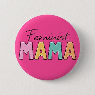 Chapa Redonda De 5 Cm Mamá feminista
