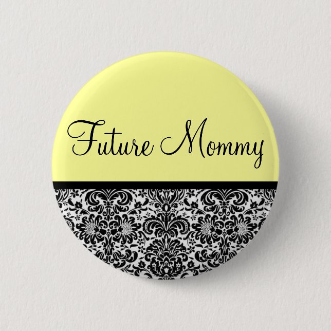 Chapa Redonda De 5 Cm Mamá futura (Anverso)