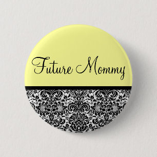 Chapa Redonda De 5 Cm Mamá futura