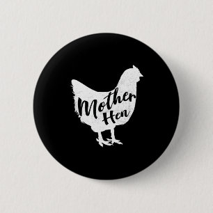 Chapa Redonda De 5 Cm Mamá gallina feliz día de la madre regalo de pollo