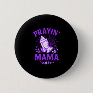 Chapa Redonda De 5 Cm Mamá que Reza Madre Cristiana Religiosa Manos en O