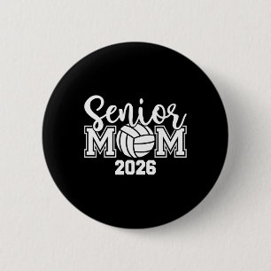Chapa Redonda De 5 Cm Mamá senior de la promoción de 2026 Mamá de voleib