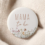 Chapa Redonda De 5 Cm Mamá será un Baby Shower de flores silvestres<br><div class="desc">Celebre el estilo de la mamá radiante con nuestro botón de ser-terracota de flor silvestre Baby Shower Terracotta Mama-to-be, un accesorio encantador y sincero que añade un toque de belleza natural a sus festividades de ducha de bebé. Este botón está diseñado cuidadosamente con delicados ilustraciones de flores silvestres en un...</div>