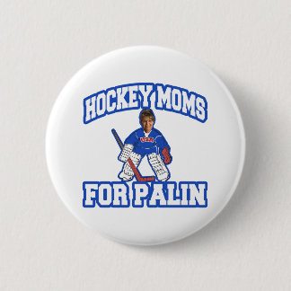 Chapa Redonda De 5 Cm Mamáes del hockey para Palin