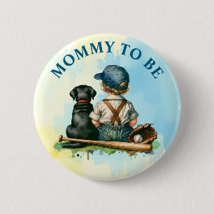 Chapa Redonda De 5 Cm Mami To Be Cute Baby Shower