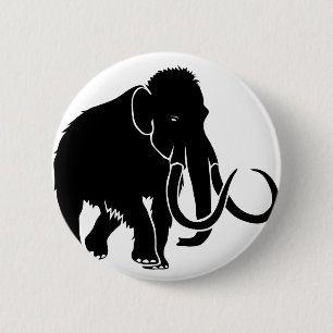 Chapa Redonda De 5 Cm mammut mammoth eiszeit ice age steinzeit elephant