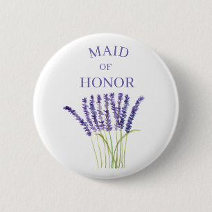 Chapa Redonda De 5 Cm Manada de honor Lavender Herb acuarela