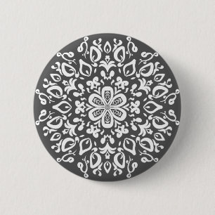 Chapa Redonda De 5 Cm Manatee Mandala