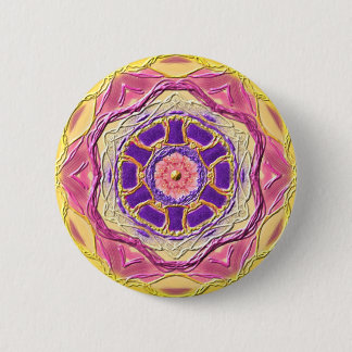 Chapa Redonda De 5 Cm Mandala Button “rey of Healing "