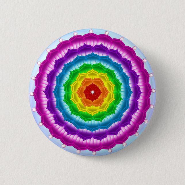 Chapa Redonda De 5 Cm Mandala Chakra (Anverso)