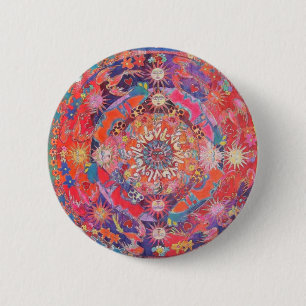 Chapa Redonda De 5 Cm Mandala de California Daz e