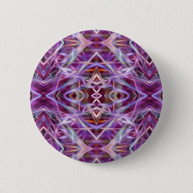 Chapa Redonda De 5 Cm Mandala gráfica rosa (Anverso)