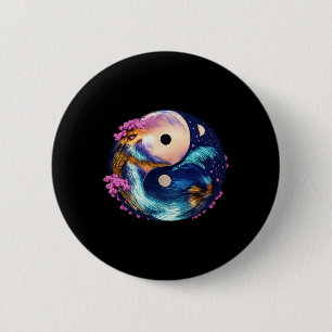 Chapa Redonda De 5 Cm Mandala Yin Yang Zen Armonía Lance Yoga Meditación