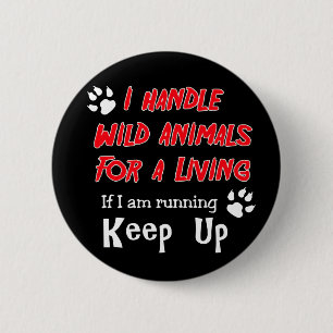 Chapa Redonda De 5 Cm Manejo Animales Salvajes Para Vivir