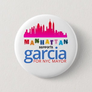 Chapa Redonda De 5 Cm Manhattan apoya a Kathryn Garcia para alcalde de N
