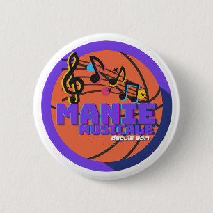 Chapa Redonda De 5 Cm Manie Musicale Button