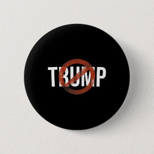 Chapa Redonda De 5 Cm Manifestación de protesta contra Trump No a mi Pre
