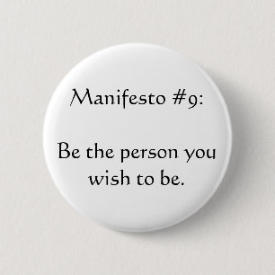Chapa Redonda De 5 Cm Manifesto #9