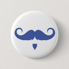 Chapa Redonda De 5 Cm Manillar de personalizable Mustache