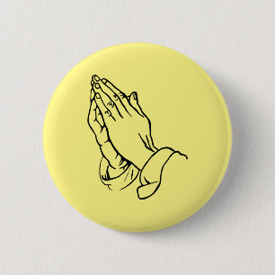Chapa Redonda De 5 Cm Manos de rogación