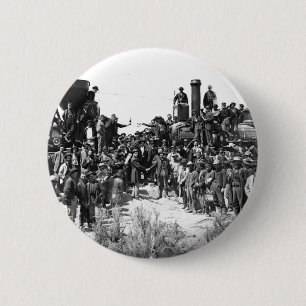 Chapa Redonda De 5 Cm Manos de sacudida del este y del oeste en la