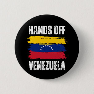 Chapa Redonda De 5 Cm Manos Fuera de Venezuela
