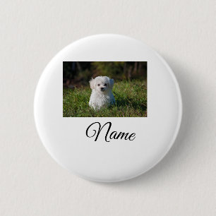 Chapa Redonda De 5 Cm Manta personalizada con foto de animal colorido y