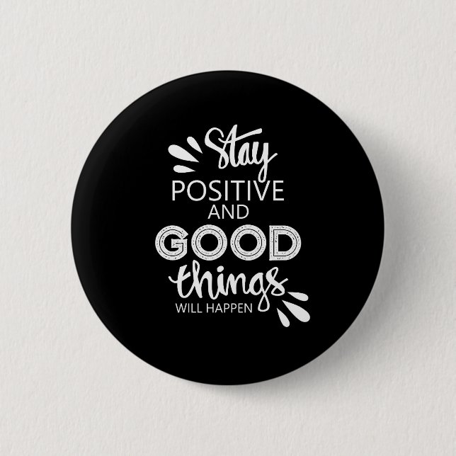 Chapa Redonda De 5 Cm Mantener positivo (Anverso)