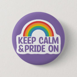 Chapa Redonda De 5 Cm Mantenga la calma y el orgullo | Mes del orgullo g