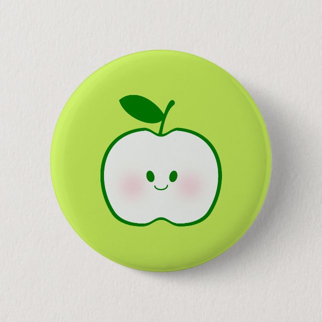 Chapa Redonda De 5 Cm Manzana corta (Anverso)