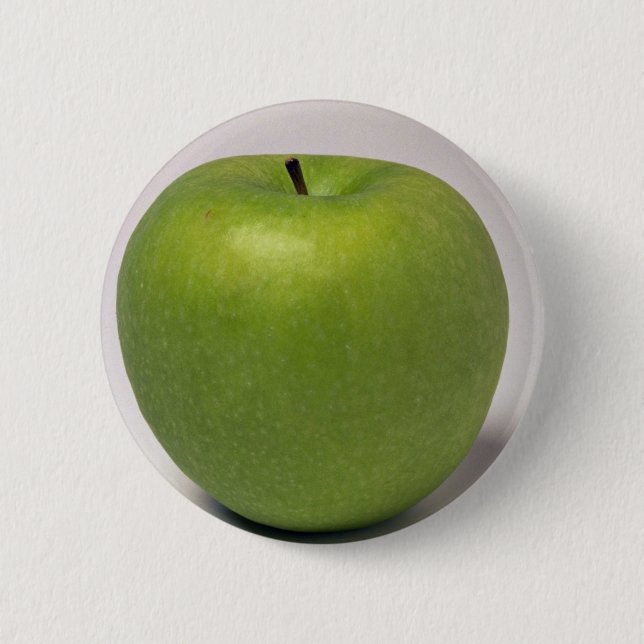 Chapa Redonda De 5 Cm Manzana verde deliciosa (Anverso)