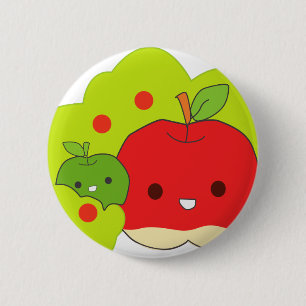 Chapa Redonda De 5 Cm manzanas