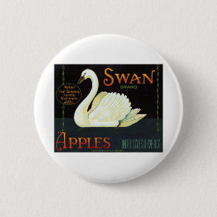 Chapa Redonda De 5 Cm Manzanas de marca de Swan