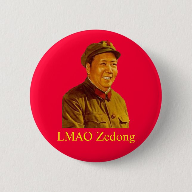 Chapa Redonda De 5 Cm mao, LMAO Zedong (Anverso)