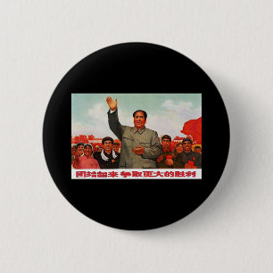 Chapa Redonda De 5 Cm Mao Zedong