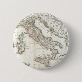 Chapa Redonda De 5 Cm Mapa Antiguo de Italia (1770)