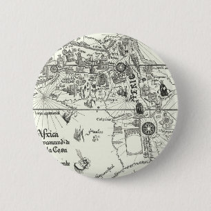 Chapa Redonda De 5 Cm Mapa de África el   1500
