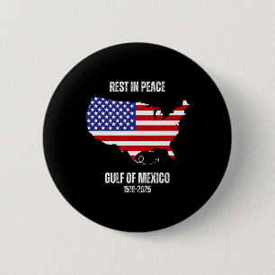 Chapa Redonda De 5 Cm Mapa de América Golfo de México Presidente Golfo d