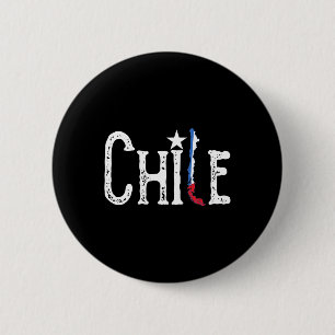 Chapa Redonda De 5 Cm Mapa de la bandera de Chile Día de la Independenci