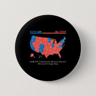 Chapa Redonda De 5 Cm Mapa de la Escuela de Resultados de las Elecciones